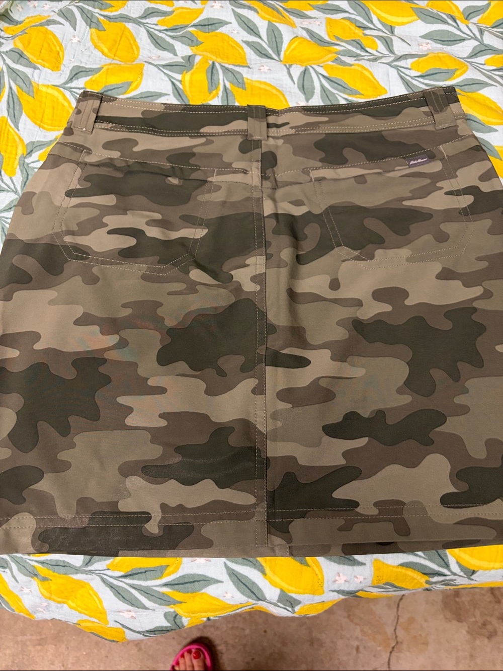 Camo A-Line Skirt - Military Green Print skort. New no tags